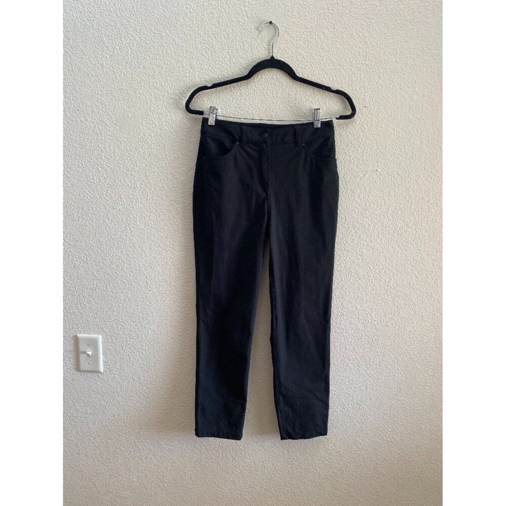Lululemon City Sleek Straight Leg Pant Women's Size 6 Black 5 Pocket LW5CZIS
